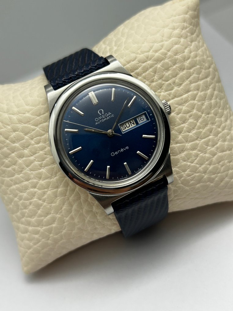 Omega - Geneve Dark Blue Dial - Ingen reservasjonspris - 166.0169 - Herre - 1970-1979  #1.0