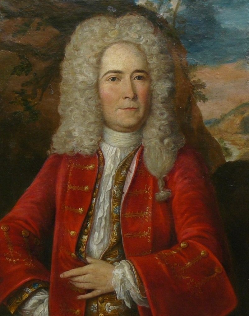 Franse school (XVIII) - Portrait eines Herren #1.0