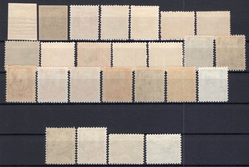 西班牙 1937/1940 - 完整版本免邮票 - Edifil 814/831 #1.0