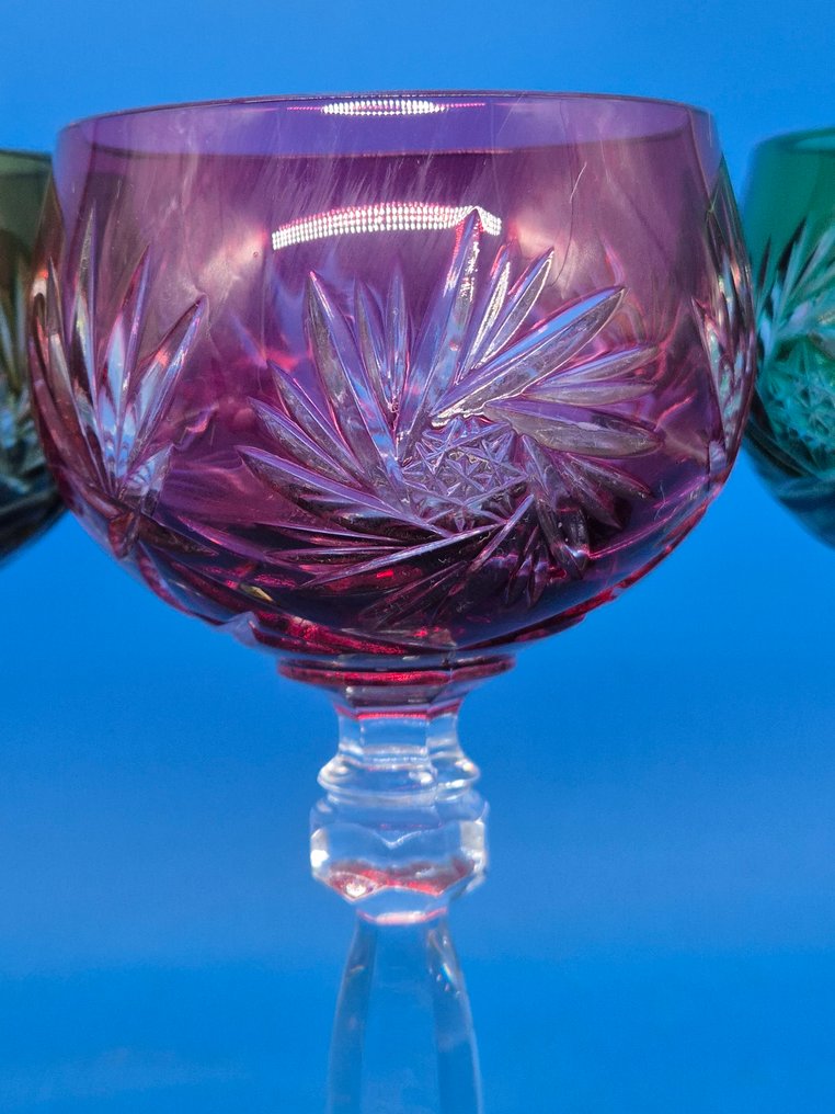 Annahütte – Farbige Römergläser – handgeschliffen – Kristall - Βάζο - Κρύσταλλο #3.2