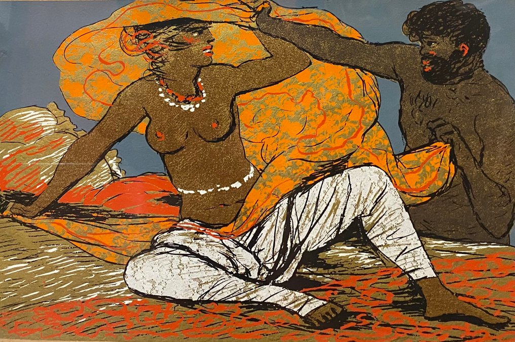 Salvatore Fiume (1915-1997) - Odalisca #1.0