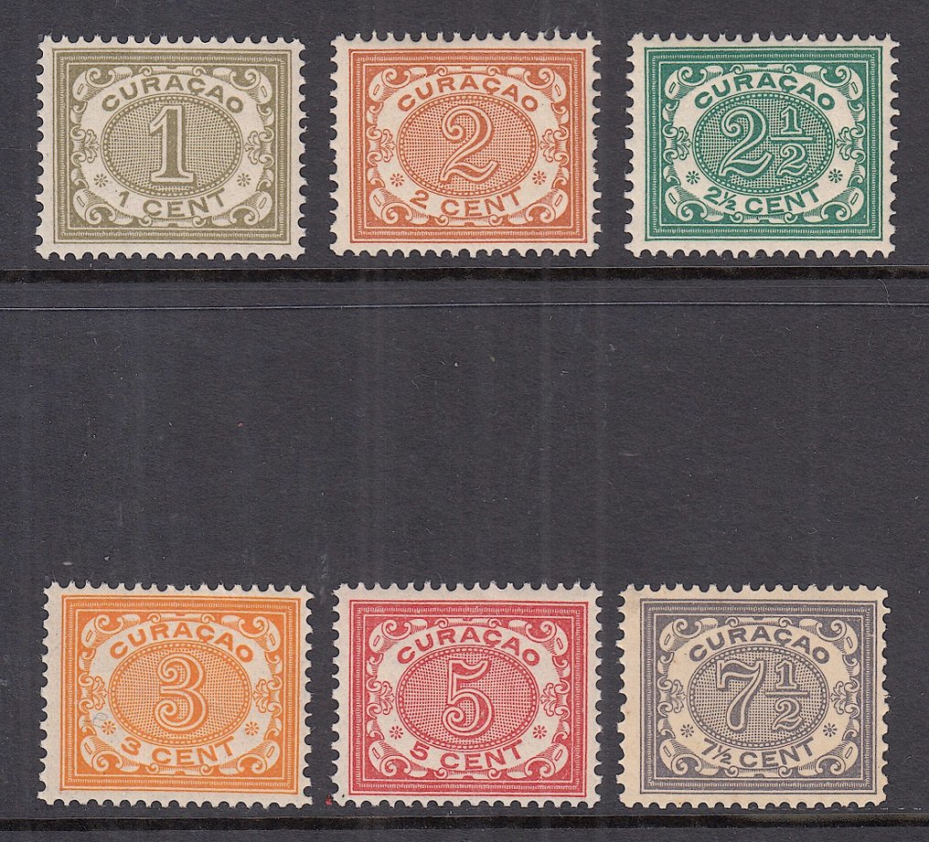 Κουρακάο 1904 - αριθμός - NVPH 29/34 #1.0