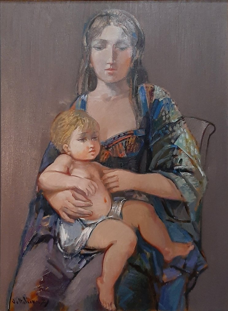Luigi Voltolina (1942) - Maternita', Dama con Bambino #1.0