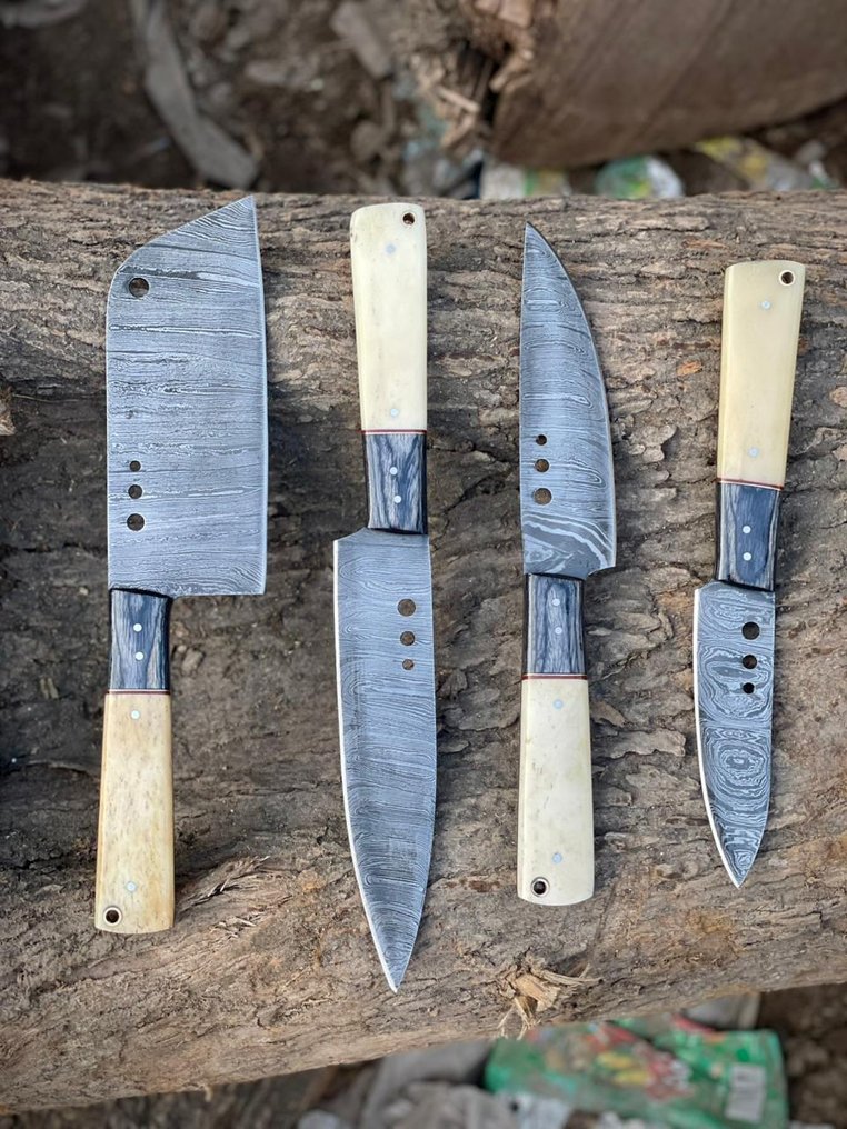 Køkkenkniv - Cleaver - Stål, Træ, Knogle - Storbritannien #4.3