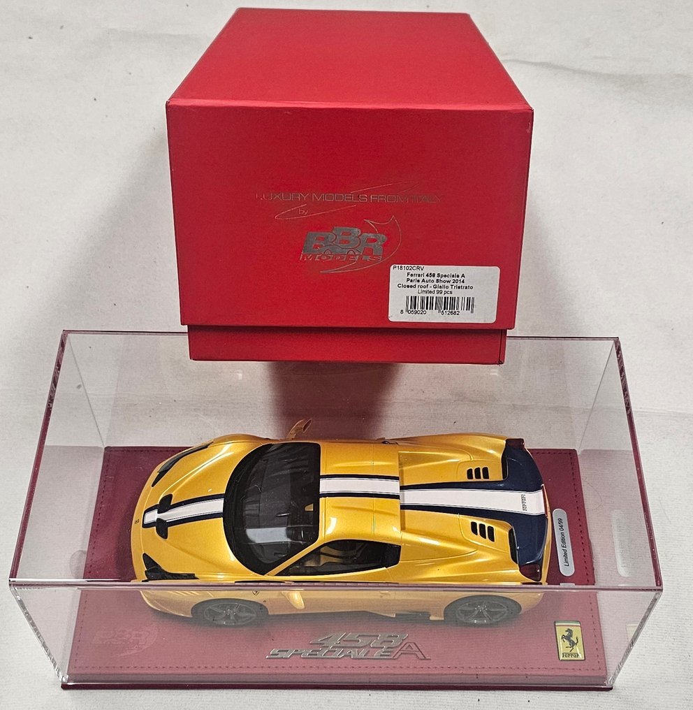 BBR 1:18 - Σπορ αυτοκίνητο μοντελισμού - Ferrari 458 Speciale A Salone di Parigi 2014 n.04/99 - BBR #1.0