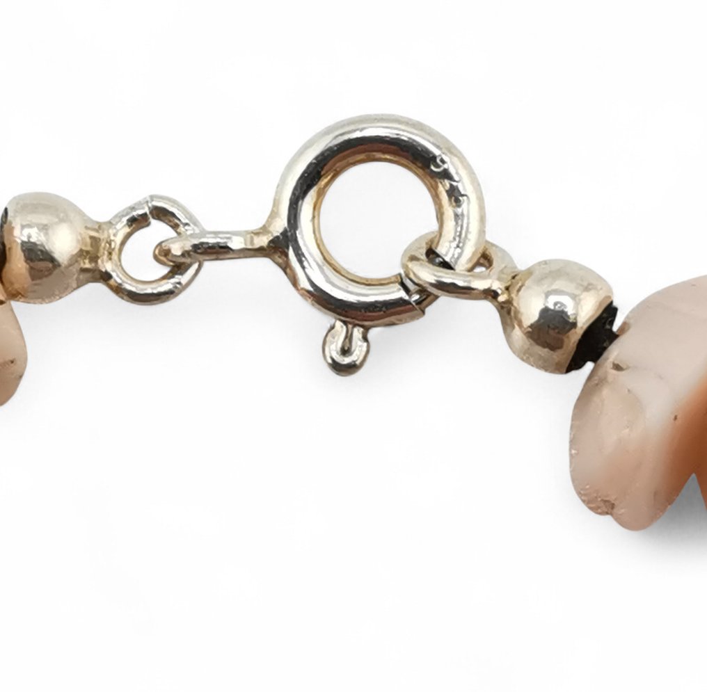 Corail - Argent - Collier - Artisanat italien #4.3