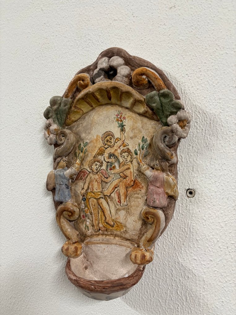  Κολυμβήθρα αγιασμού - 1950-1960 - Cherubini - 32 cm  #4.3