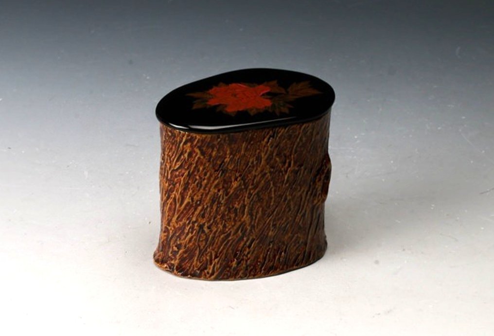 Κινριντζί Πιονί Μάκι-e Tea Caddy (Natsume) - Ξύλο, Λάκα - 松木大輔 Matsuki Daisuke - Ιαπωνία - 1900-2000 #1.0