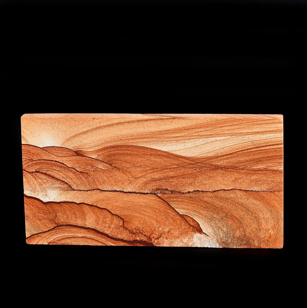 Πρώτης ποιότητας φυσική ασβεστοκονία Paesina Stone από το Γιούτα - Ύψος: 16.1 cm - Πλάτος: 8.2 cm- 314 g #1.0