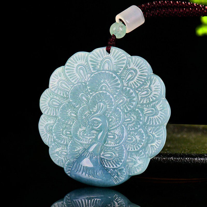 玉 - NGTC 翡翠 - 墜飾 - 孔雀玉雕 #1.0