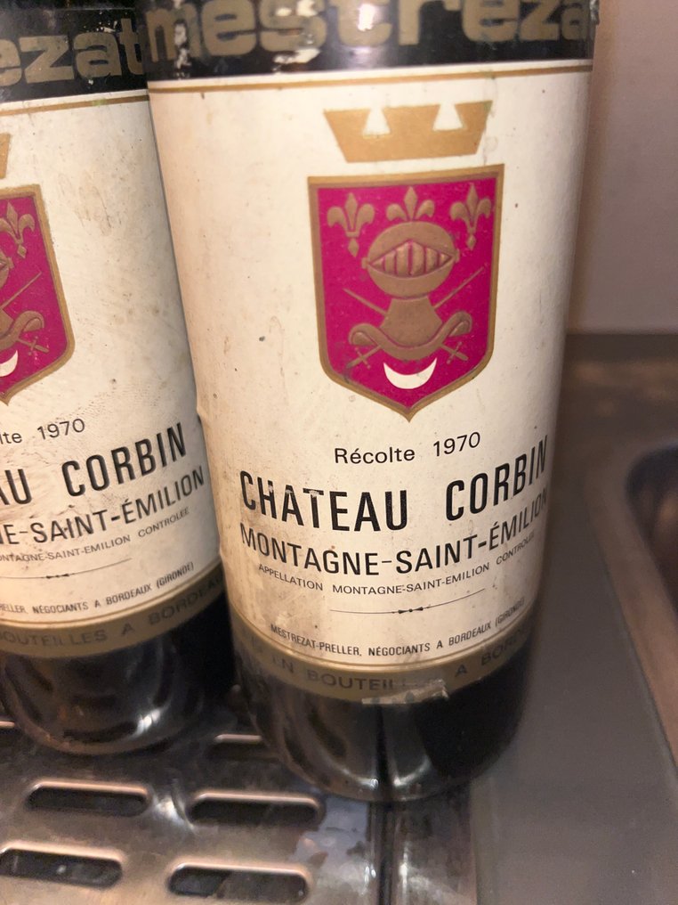 1970 Chateau Corbin - Montagne-Saint-Émilion - 4 Flaskor (0,75L) #3.2