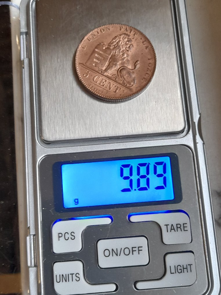 比利時. 利奧波德一世. 5, 10 Cents 1848/1853 #4.3