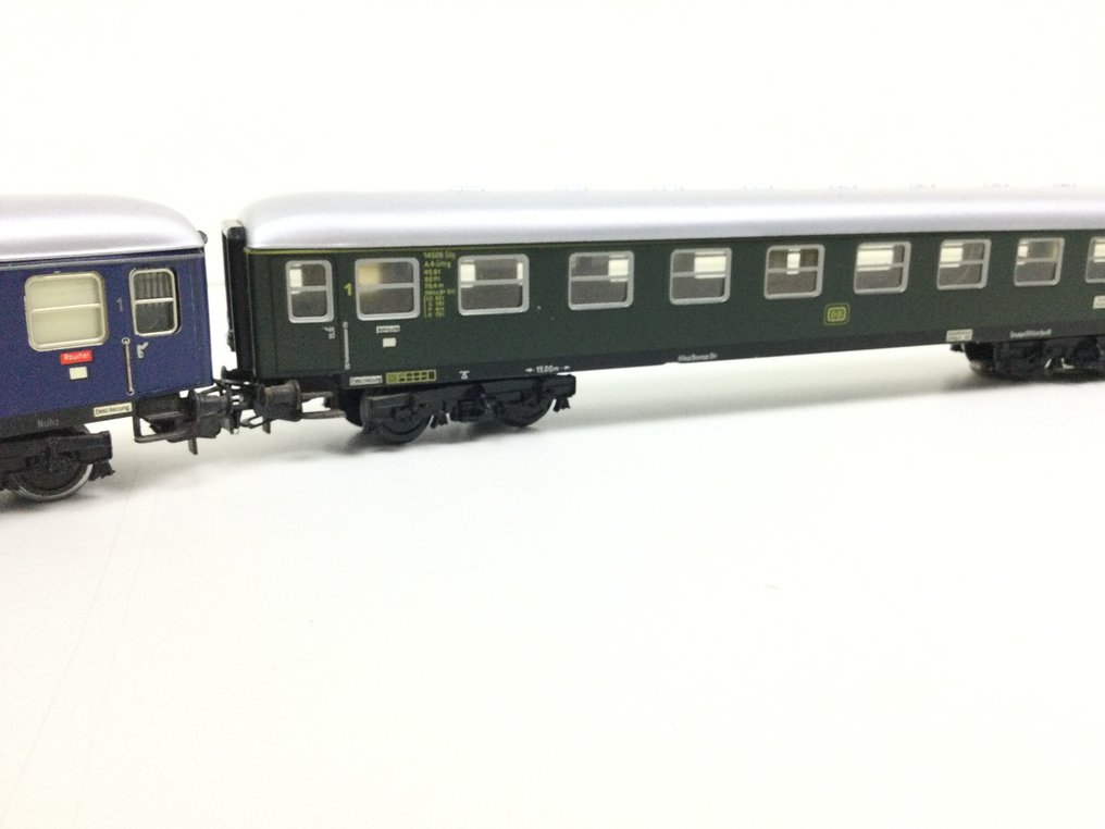 Märklin H0 - 4023/4024/4026/4027 - Επιβατικό τρένο μοντελισμού (5) - Πέντε βαγόνια D-Zug, όλα με εσωτερικό φωτισμό. - DB, DSG #4.3