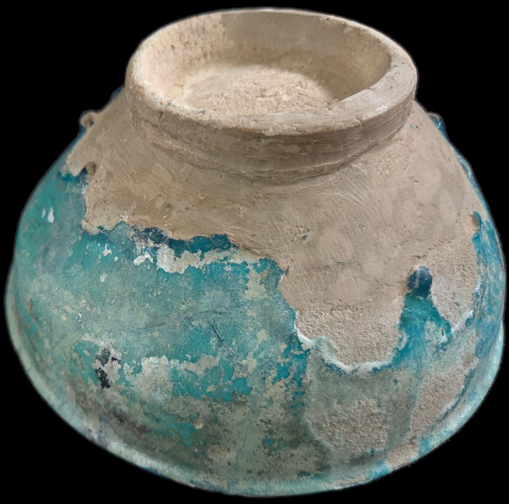 中世纪伊斯兰陶瓷碗，来自拉卡 - 13世纪 #4.3