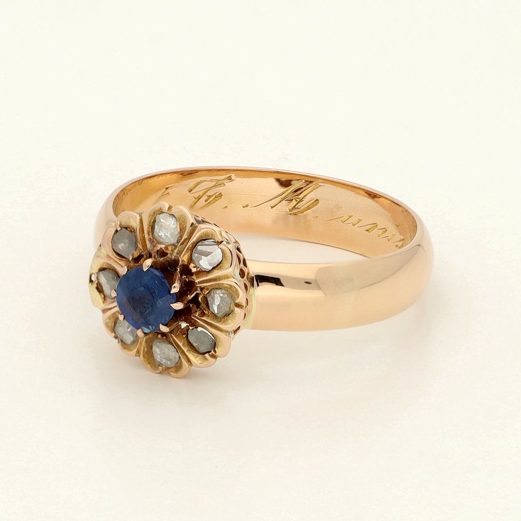 Ring - 18 kraat Gulguld - Diamant #1.0