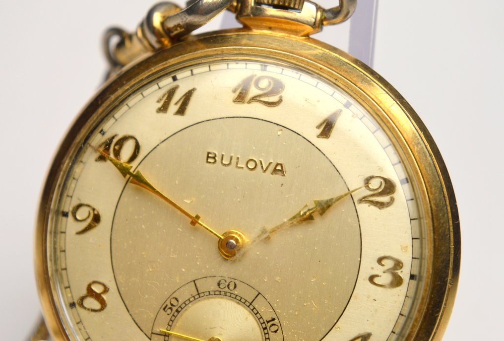 Bulova - 10K Gold Rolled plate  - pocket watch in box - 1900-1949 #2.1