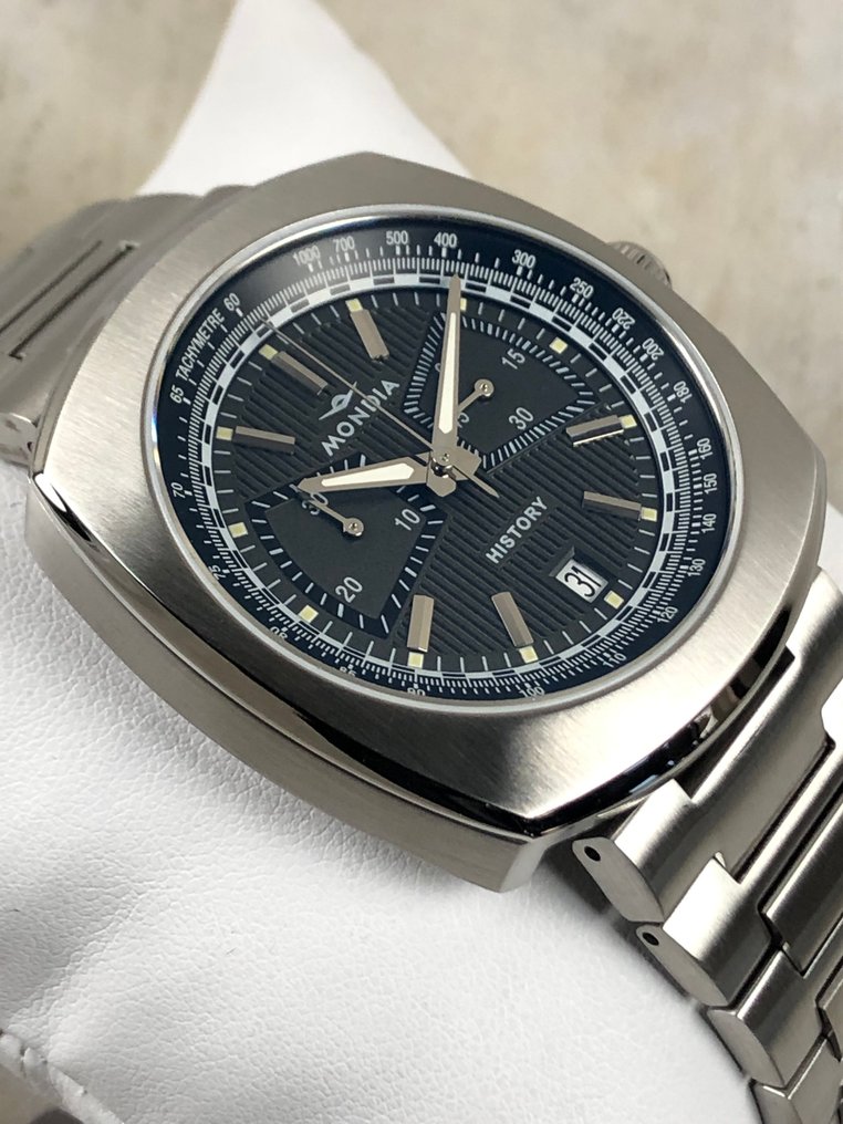 Mondia - History Chronograph - Ingen mindstepris - MH-002-SS-BK-CM - Mænd - 2020+  #1.0