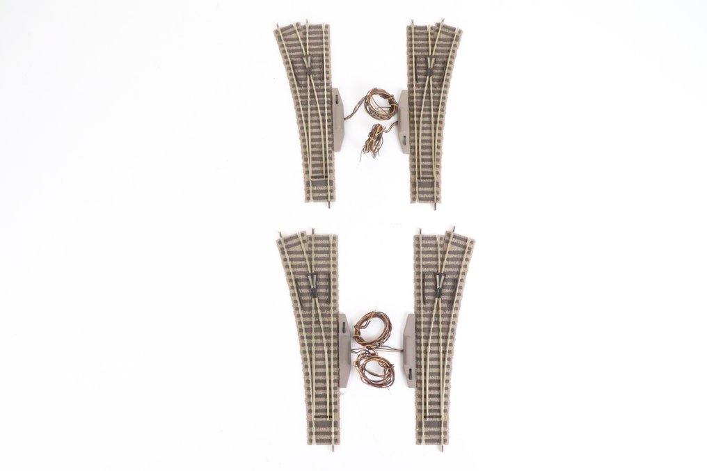 Fleischmann H0 - 6141, 6172, 6173 - Modellbahngleise (4) - Profi Gleis rechte Weichen mit Antrieb #1.0