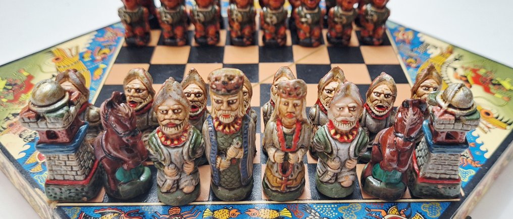 Chess set - Ajedrez Incas Y Españoles - Mud #2.1