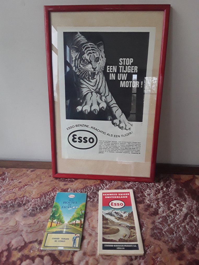 Print - Esso - Stop een tijger in uw motor - 1960 #1.0