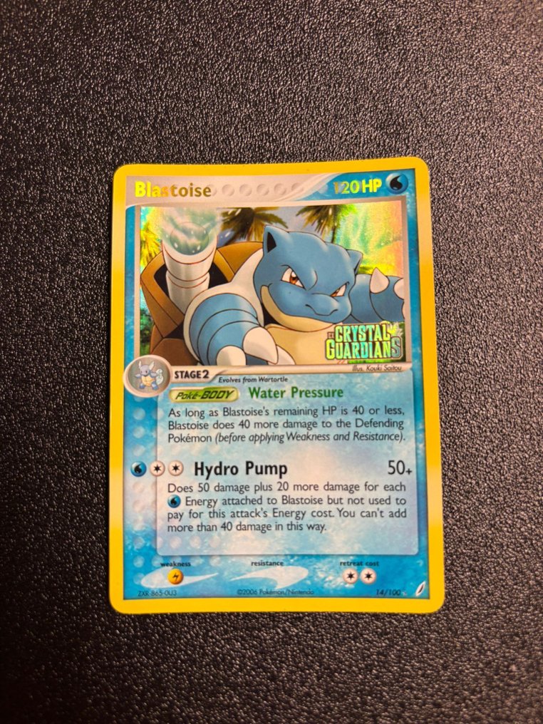 Pokémon - 1 Card - Blastoise 14/110 Reverse holo - EX - EX Crystal Guardians #1.0
