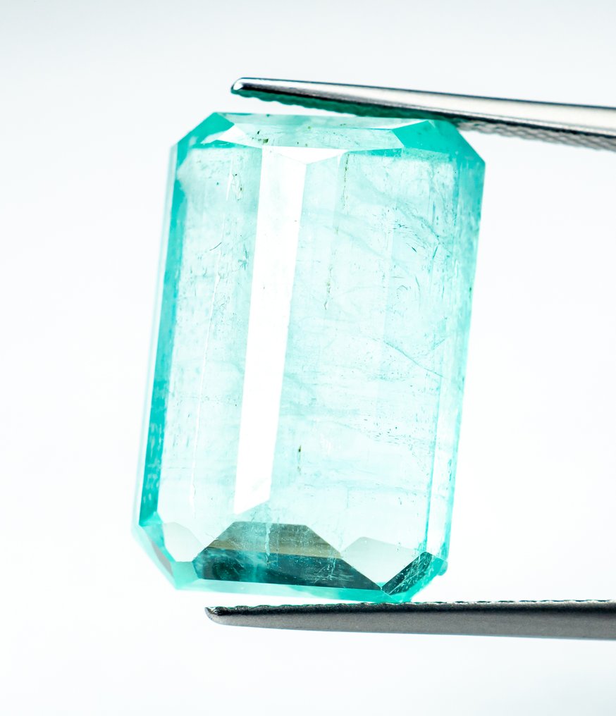 χωρίς τιμή ασφαλείας Σμαράγδι  - 19.11 ct - Bellerophon Gemlab - Μπλε-πράσινο (Λιγότερο λάδι) #4.3