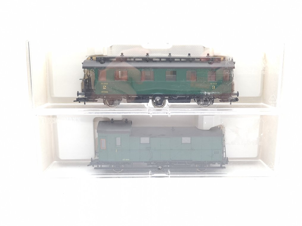 Fleischmann H0 - 905061B/935069B - Σετ επιβατικού τρένου μοντελισμού (2) - Δύο κλασικά άμαξες. - NMBS #1.0