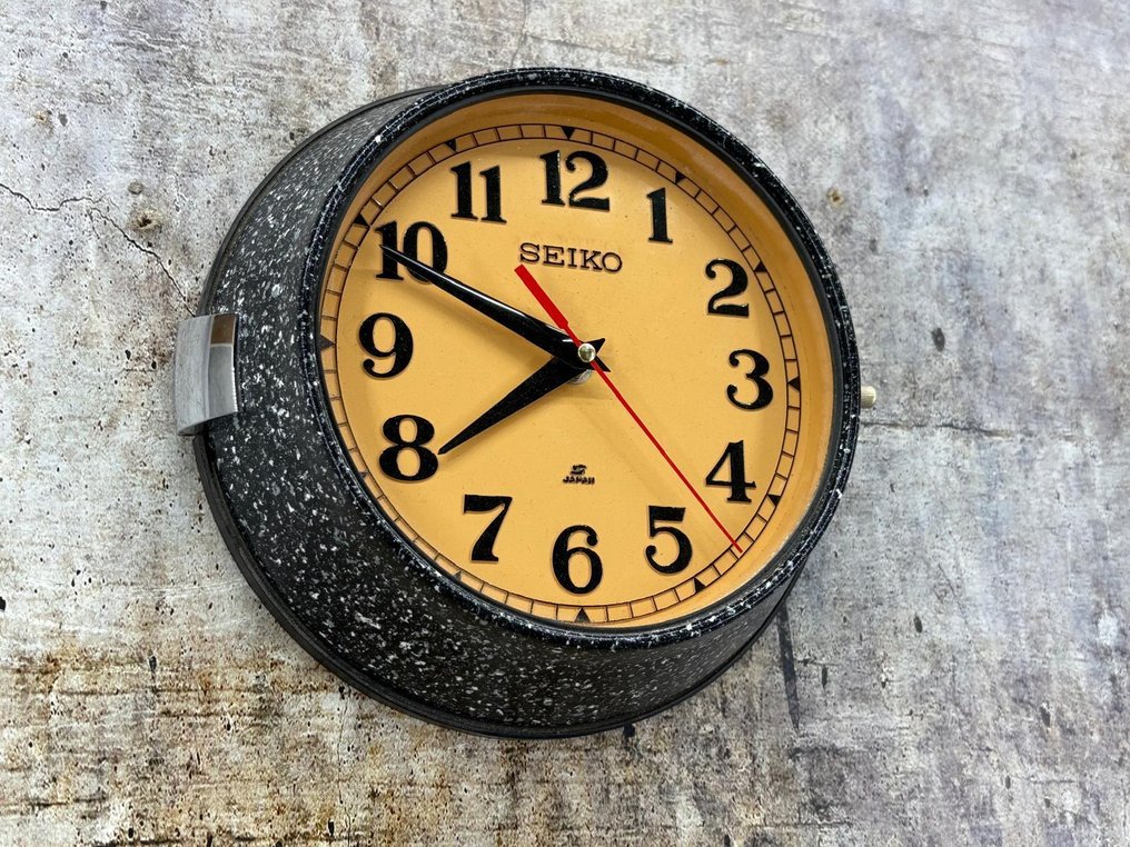 Ρολόι τοίχου - Seikosha CO. LTD Seiko -   Χάλυβας - 1970-1980 #1.0