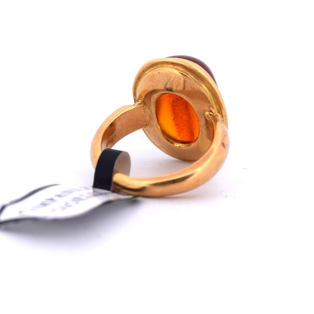 Armring - 18 kt Gelbgold Bernstein - ANNI '60 #4.3