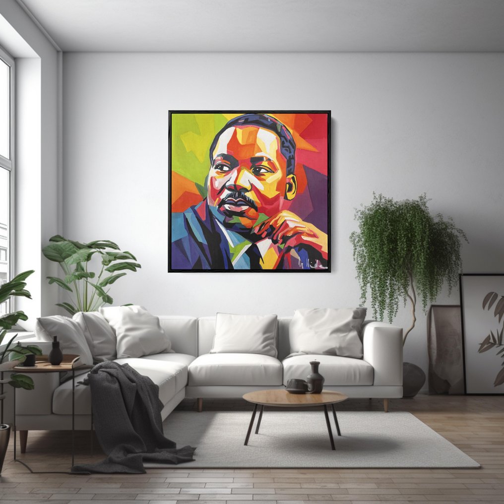 DR HIDE - (100% handpainted !) Luther King Thoughts #3.2