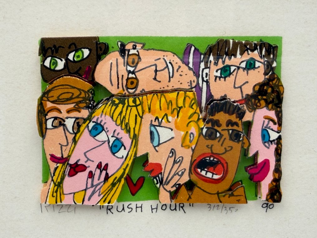 James Rizzi (1950-2011) - RUSH HOUR ・ 3D silkscreen #2.1