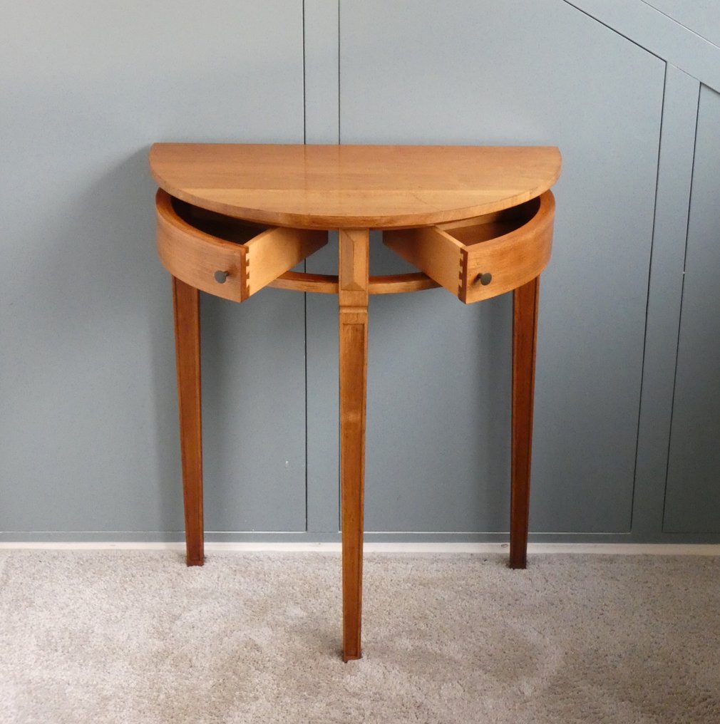 Elshout - Κονσόλα - Τραπέζι κονσόλας με συρόμενα συρτάρια. - Ξύλο, Ορείχαλκος #1.0