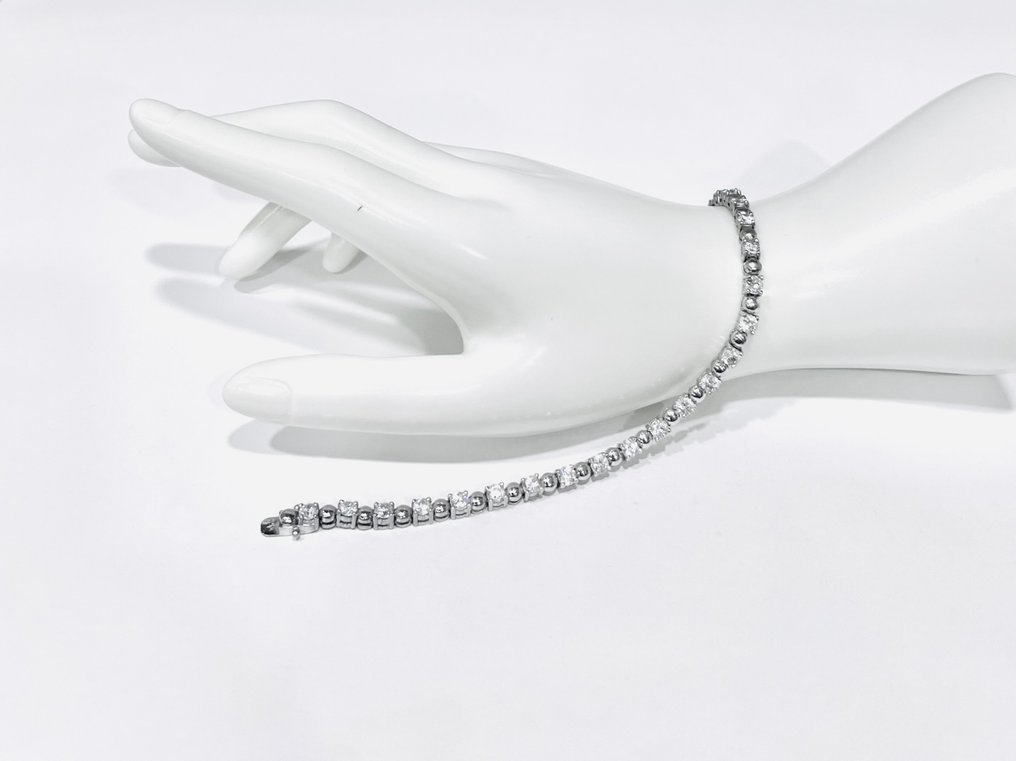 χωρίς τιμή ασφαλείας - Βραχιόλι τένις Ασημί - Zaffiri #1.0