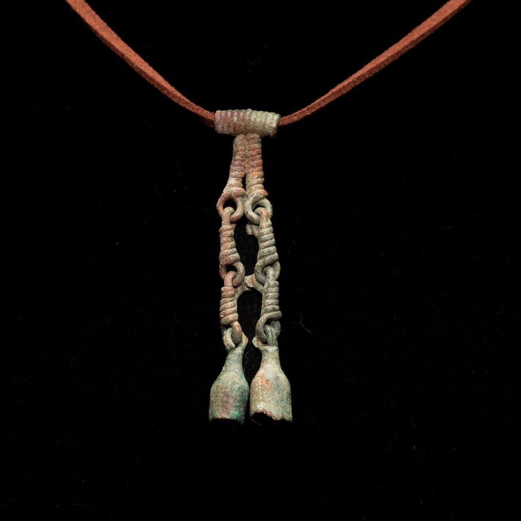 维京时代 黄铜色 叮当吊坠 - 59 mm  (没有保留价) #2.1