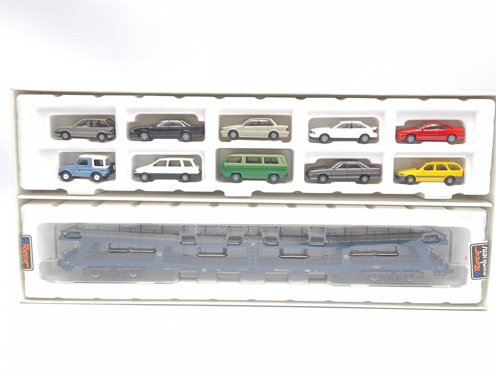 Roco H0 - 1900 - Model wagonu towarowego (2) - Autotransporter DDm - DB #2.1