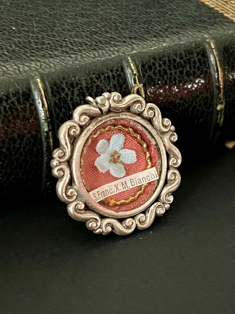  聖物匣 - 合金, 玻璃, 紡織品 - 1850-1900 - 圣弗朗索瓦-泽维尔·比安奇（1743-1815）  #1.0