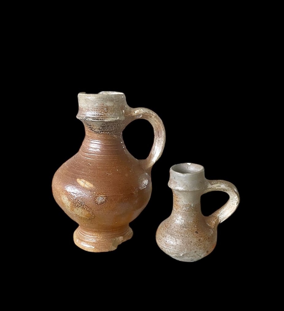 Gres Caraffa - 15.4 cm - Steengoed XVI/XVII secolo.  (Senza prezzo di riserva) #1.0