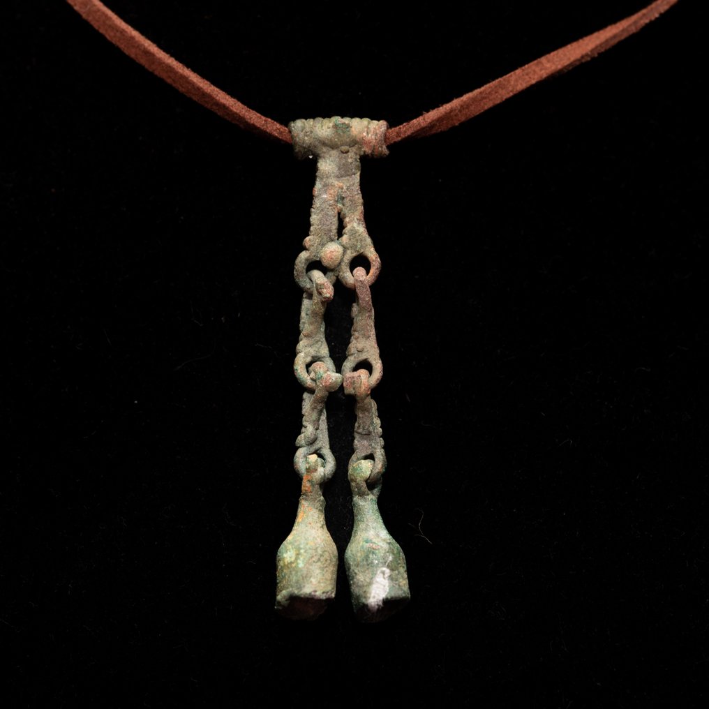 维京时代 黄铜色 叮当吊坠 - 59 mm  (没有保留价) #1.0