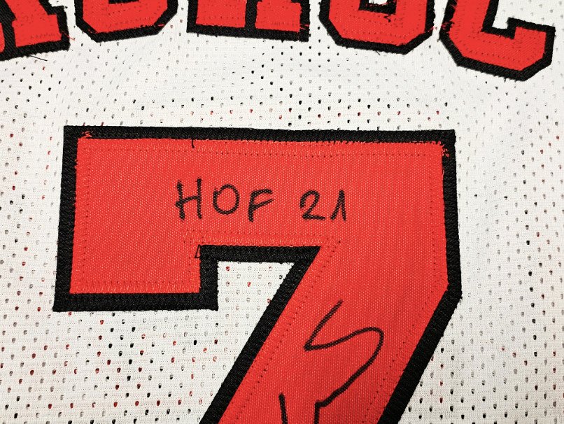 NBA - Toni Kukoc - Autograph & Inscription HOF 21 - Hvit tilpasset basketballtrøye #4.3