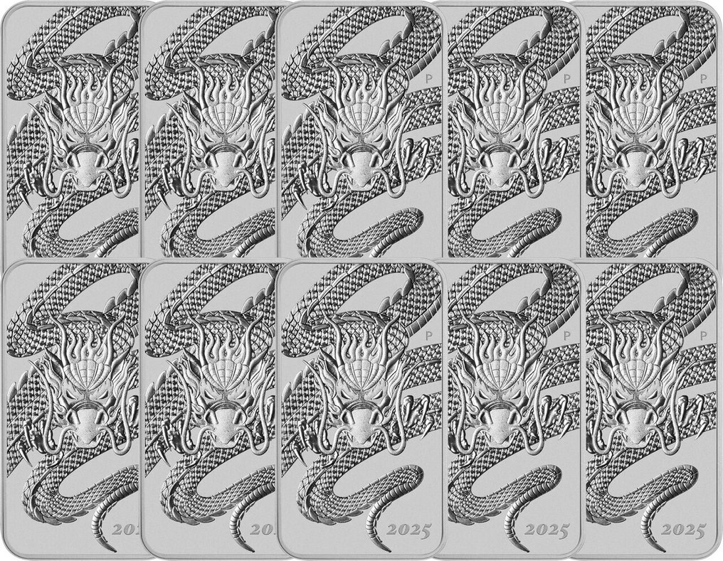 10 once troy - Argento .999 - Dragon 2025 - 311 gram - fine silver #1.0