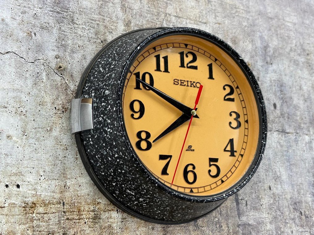 Ρολόι τοίχου - Seikosha CO. LTD Seiko -   Χάλυβας - 1970-1980 #1.0