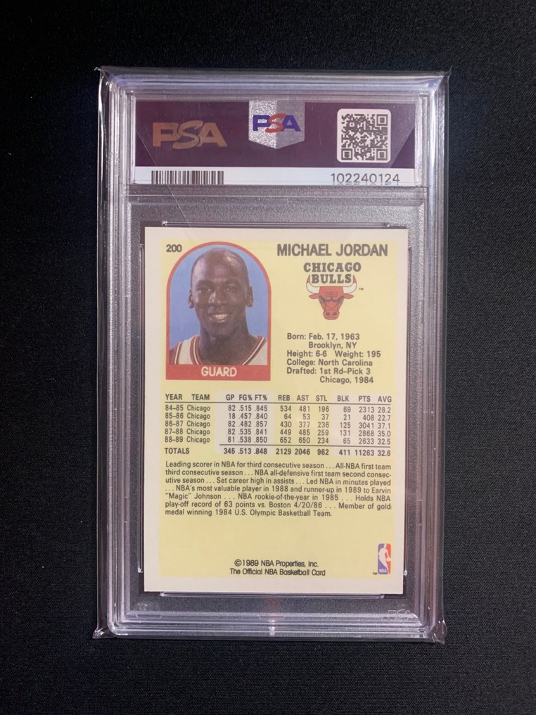 1989 hoops Michael Jordan #200 - PSA 10 - 1 Graded card #1.0