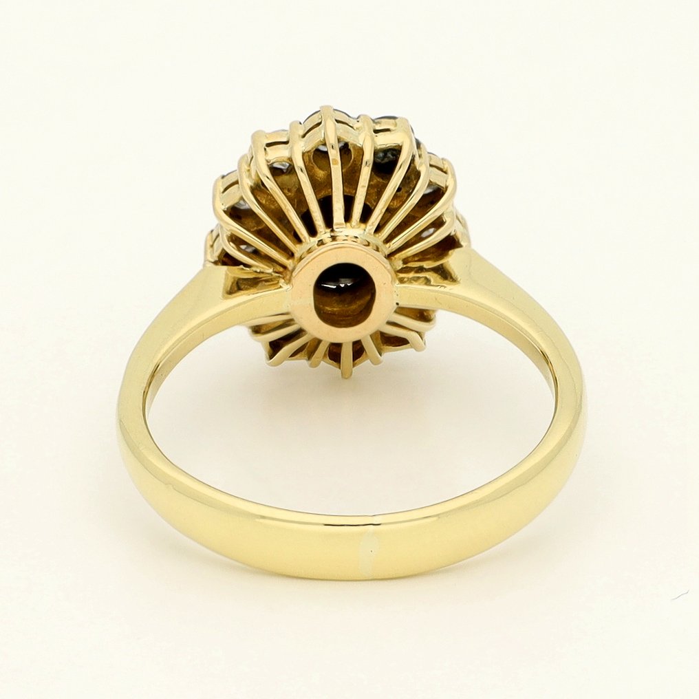 Ring - 18 kraat Gulguld - Diamant - Opaal #3.2