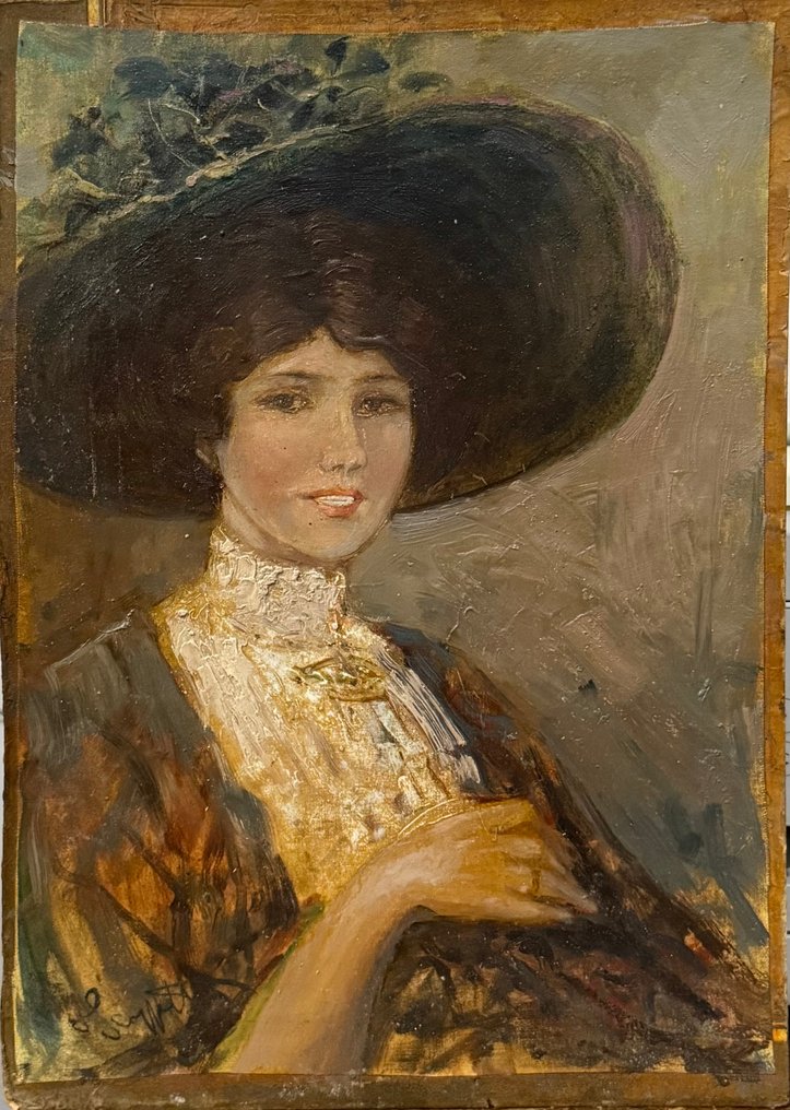 Pietro Scoppetta (1863-1920), Attr. - Ritratto di Nobildonna #1.0