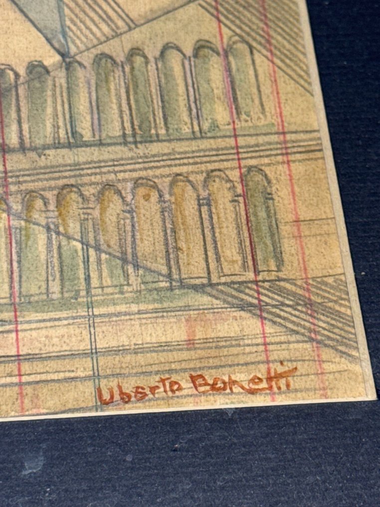 Umberto Bonetti (1909-1993) - Cremona - cattedrale e campanile #3.2