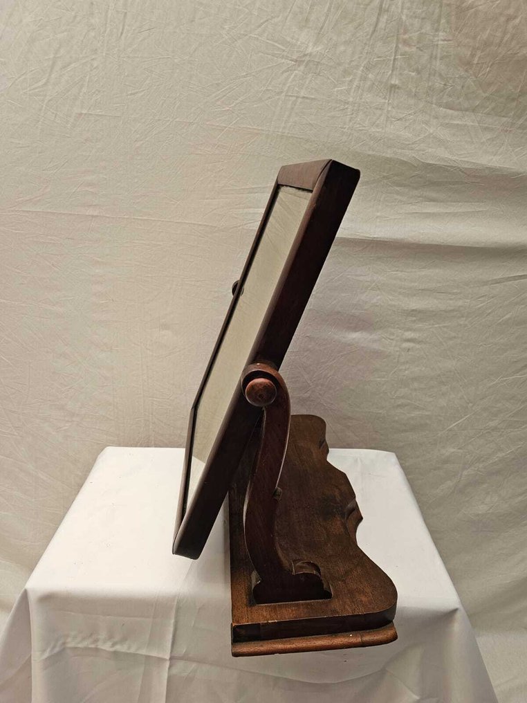 Καθρέφτης- Αρχαία βικτωριανή περιστρεφόμενη βέργα του 19ου αιώνα.  - Ξύλο #3.2