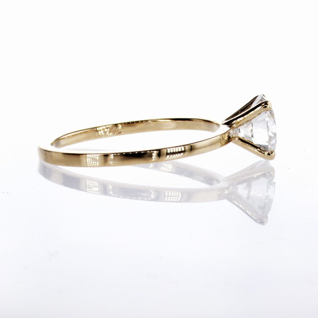 沒有保留價 - 訂婚戒指 - 14 克拉 黃金 -  1.10ct. tw. 鉆石 (天然) #4.3