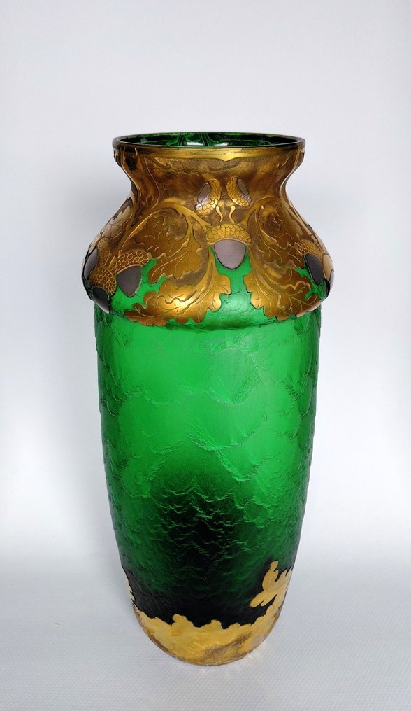Legras & Cie. - 花瓶  - 玻璃 - “尼罗绿”系列花瓶 #1.0