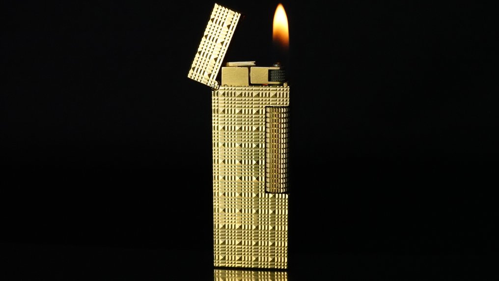 Dunhill - Tartan Pattern Rollagas Lighter - 没有保留价 - 打火机 - 镀金 #1.0