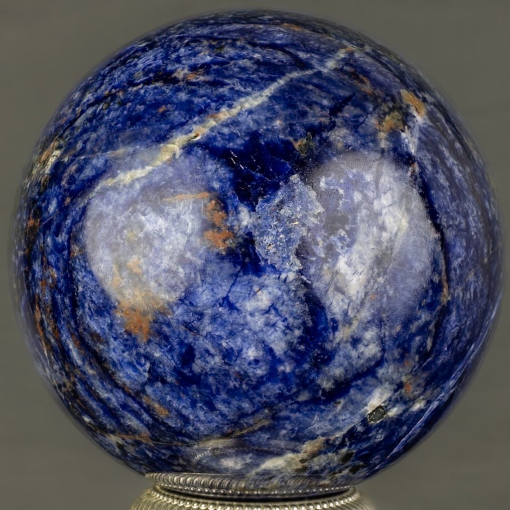 Σοδαλίτης Καλή ποιότητα σφαίρας Fine Sodaliet - Ύψος: 11.5 cm - Πλάτος: 11.5 cm- 2069 g #2.1